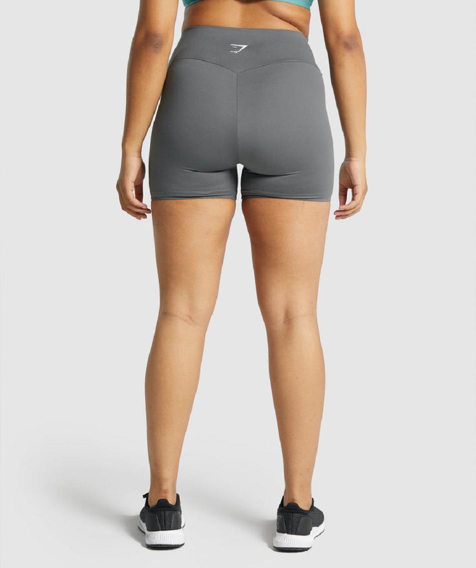 Szorty Damskie Gymshark Treningowe Szare | PL 2408TCE